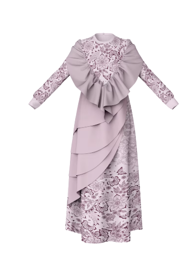 فستان حرير كلاسيكي